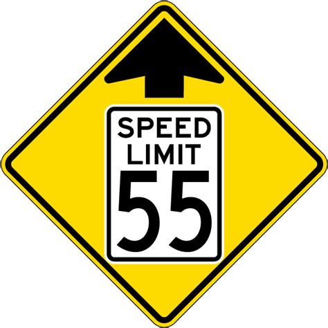 Reduced Speed Limit 55 MPH Sign - Save 10% Instantly