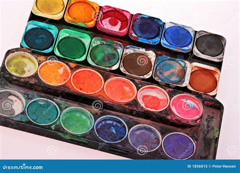 Old Childrens Paint Set Royalty Free Stock Photo - Image: 1856015