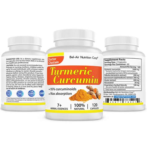 Turmeric Curcumin: 95% curcuminoids. Healthy joints and comfort. High ...