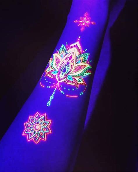 20 Amazing UV Tattoo Designs To Make Your Day Brighter - Women Fashion ...