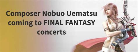 Composer Nobuo Uematsu coming to FINAL FANTASY concerts - The Florida Orchestra