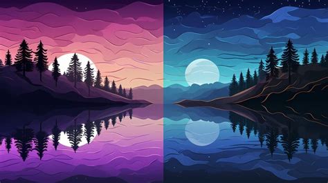 Premium AI Image | full moon night sky painting