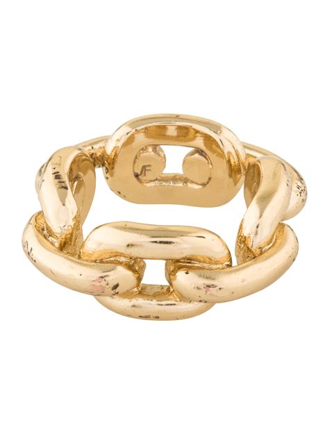 Jennifer Fisher Extra Large Chain Link Ring - Rings - WJR20732 | The RealReal