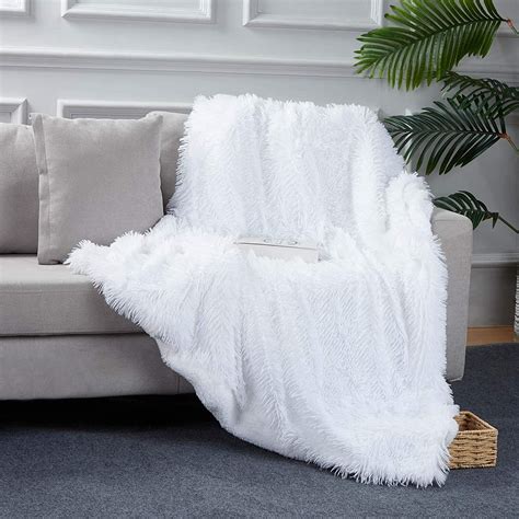 White Faux Fur Throw Blanket for $10.00!! - The Coupon Caroline