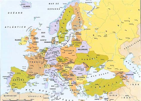 MAPA politico de europa Grande asia africa oceania america online | Proyectos que debo intentar ...