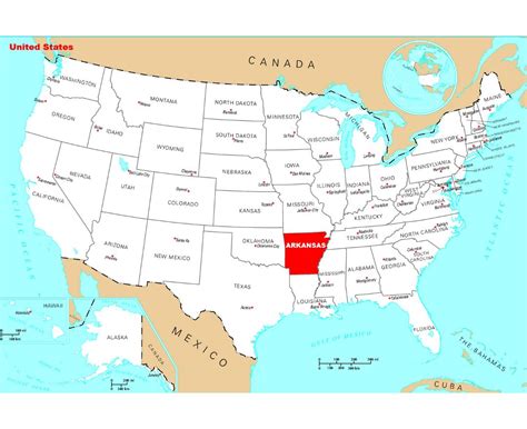 Arkansas In Us Map - Draw A Topographic Map