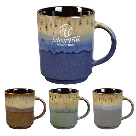 Cottonwood- Bulk Custom Printed 16oz Rustic Ceramic Mug