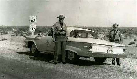 1961 Tx Highway patrol somewhere in west Tx | Texas History | Pinterest | More History ideas