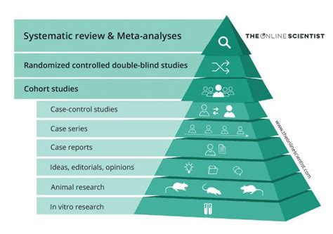 Levels of evidence pyramid NEW by The Online Scientist - The Online Scientist