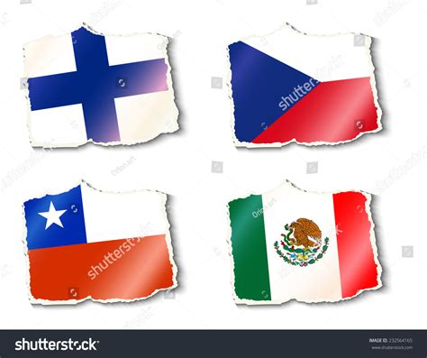 Flags World Vector Illustration Stock Vector (Royalty Free) 232564165 ...