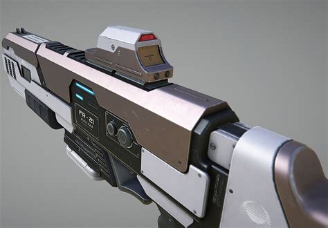 3D model Laser Rifle Gun PBR VR / AR / low-poly OBJ | CGTrader.com