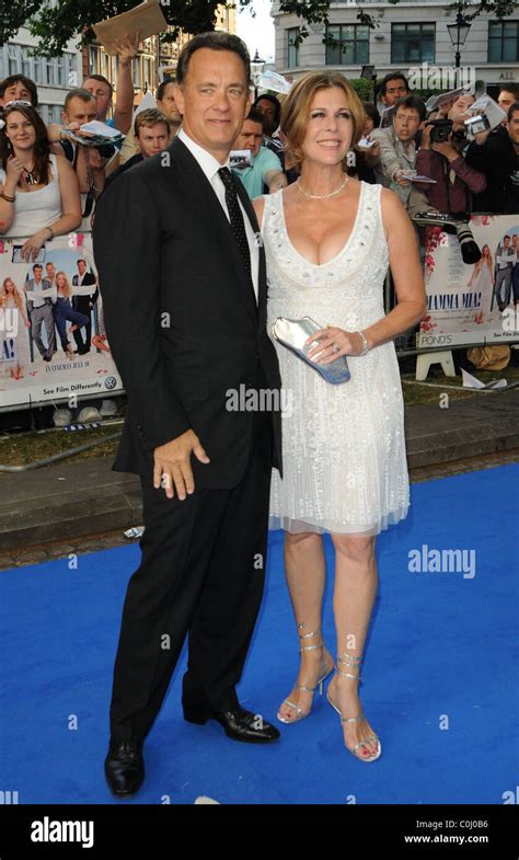 Tom Hanks and Rita Wilson World Premiere of Mamma Mia! held at the Odeon Leicester Square ...