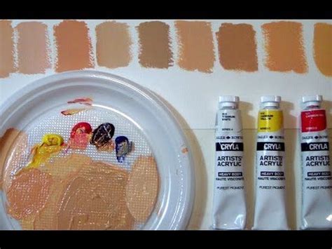 FIFTY SHADES OF...SKIN - How to mix flesh tones by ART Tv | Oil painting lessons, Acrylic ...