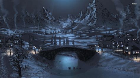 Dark Winter Night Wallpapers - Wallpaper Cave