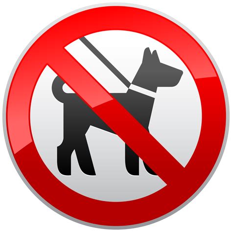 No Dogs Sign Prohibition PNG Clipart