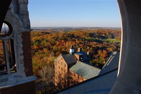 Climb to the top of the scenic tower at Holy Hill on a clear fall day ...