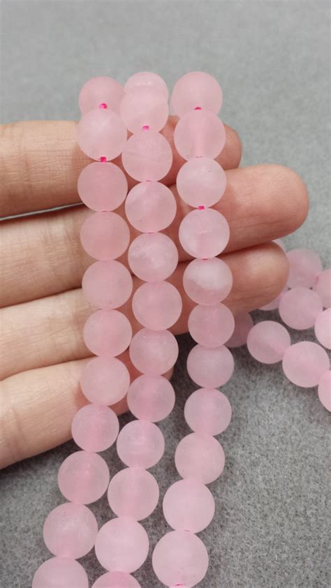 Rose Quartz Rose Quartz Beads 4mm Beads 8mm Beads Matte - Etsy