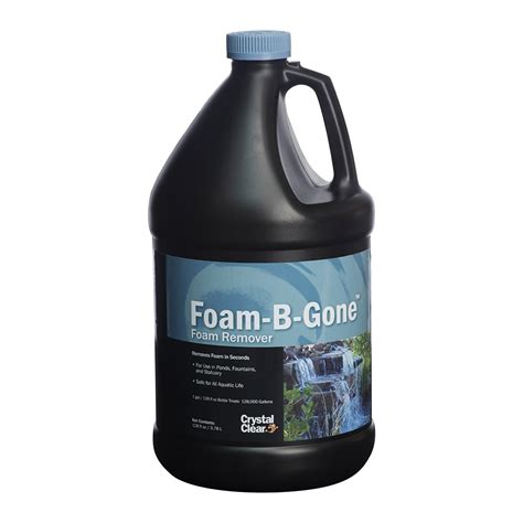 CrystalClear Foam-B-Gone Pond Foam Remover - 1 Gallon Treats Up To ...