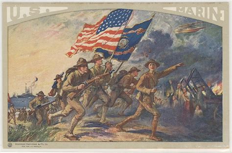 US Marine Corps Recruiting Poster | Photographic postcard of… | Flickr