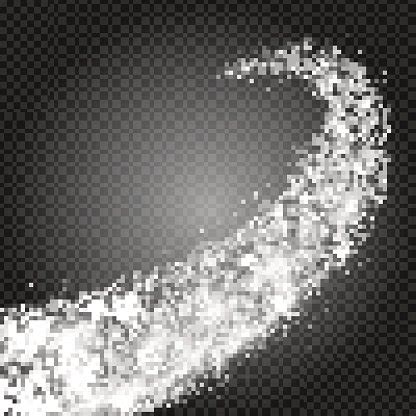 Bright Comet With Large Dust. Falling Star. Vector Stock Vector ...