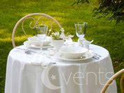 Shop White Round Tablecloth (220cm) Luna Wedding & Event Supplies