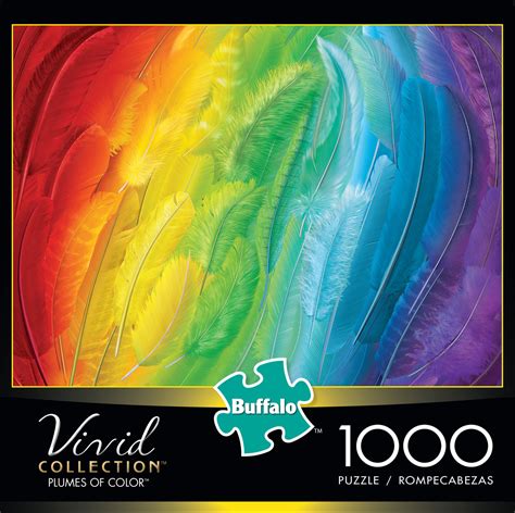 Buffalo Games Vivid Collection Plumes of Color 1000 Piece Puzzle – The ...