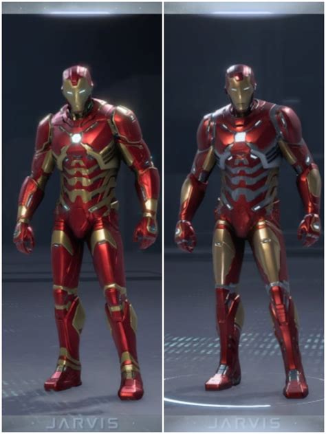 Here are the two Iron Man outfits based on the Bleeding Edge armor ...