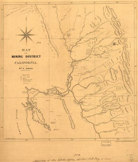 Gold Rush 1849 Map