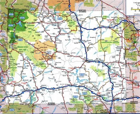 Wy With Printable Map Of Wyoming - Free World Maps Collection intended ...