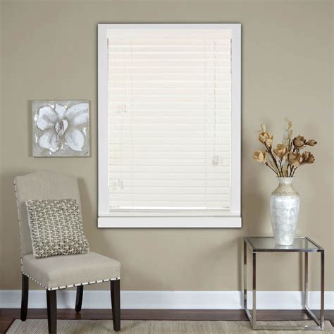 White 2-Inch Real Wood Horizontal Venetian Blinds - Free Shipping Today ...