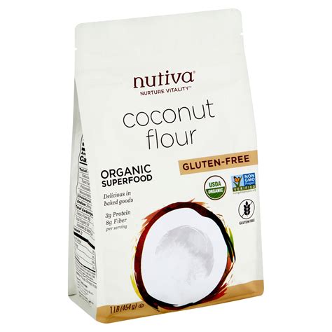 Nutiva Gluten-Free Coconut Flour, 1 lb - Walmart.com