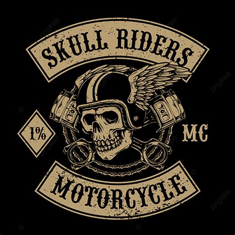 Motorcycle Piston PNG Transparent, Flying Skull With Pistons For Motorcycle Club Logo, Engine ...