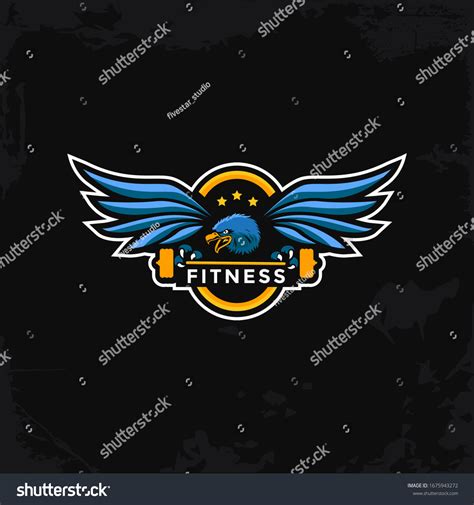 Eagle Gym Fitness Logo Template Modern Stock Vector (Royalty Free ...