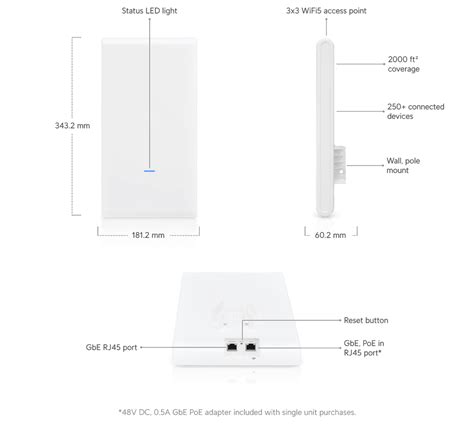 UniFi AC Mesh Professional - Tech Specs