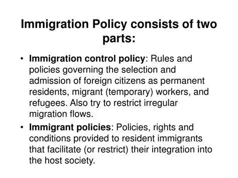 PPT - Immigration Policies PowerPoint Presentation, free download - ID:1432042