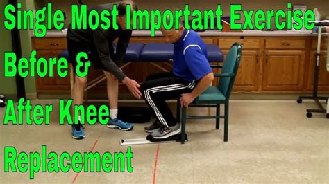 Single Most Important Exercise Before & After Knee Replacement - YouTube | Knee replacement ...