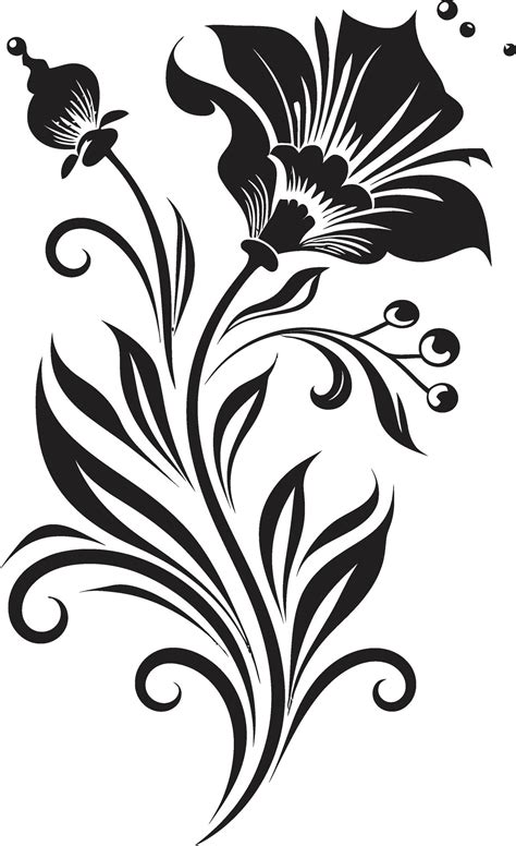 Graceful Vector Bloom Single Artistic Logo Clean Petal Sketch Minimal Hand Drawn Emblem 36294437 ...