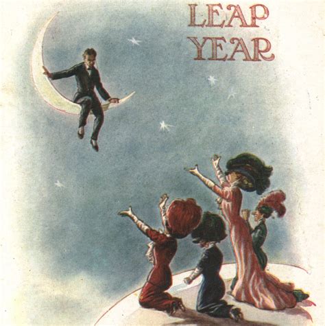 Leap year comic postcard by Fred Spurgin 1912. Image shot 1912. Exact date unknown. - Flashbak