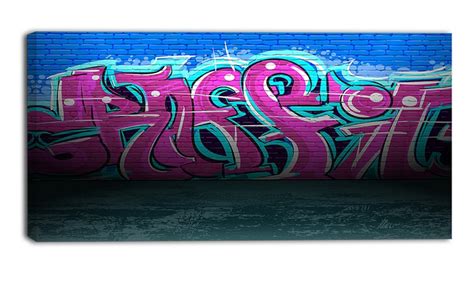 Up To 39% Off on Purple Graffiti Wall - Street... | Groupon Goods