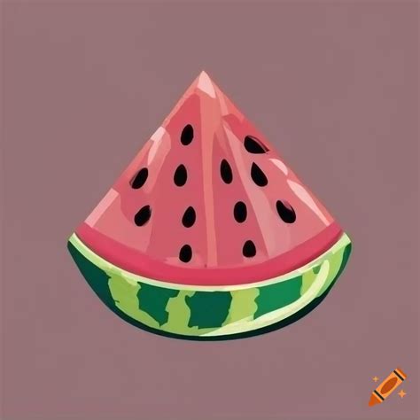 Watermelon in vector art style