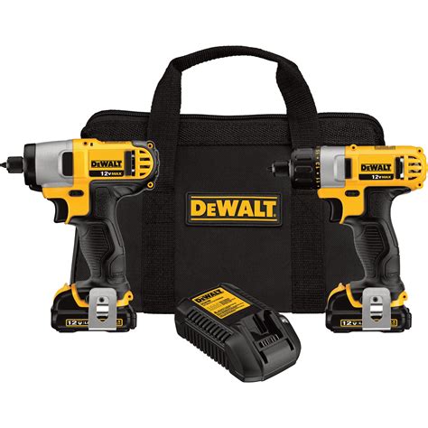 FREE SHIPPING — DEWALT 12V MAX Li-Ion Cordless Power Tool Set — 1/4in. Screwdriver & 1/4in ...