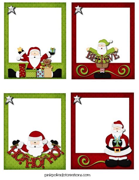 Cute Christmas Tags and Labels | Pink Polka Dot Creations Christmas Labels Template, Christmas ...