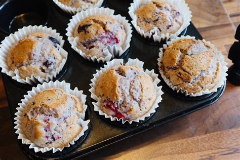 mixed berry muffins | in for the ride