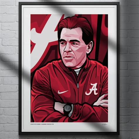 Coach Nick Saban - Etsy