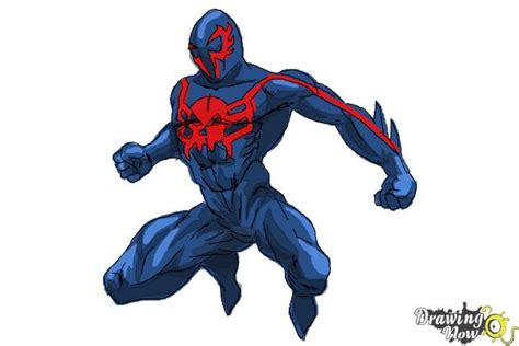 How to Draw Spiderman 2099 | DrawingNow