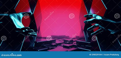 Ai Robot Hans With Cyberpunk Gaming Scifi Technology Wallpaper Abstract Background, Futuristic ...