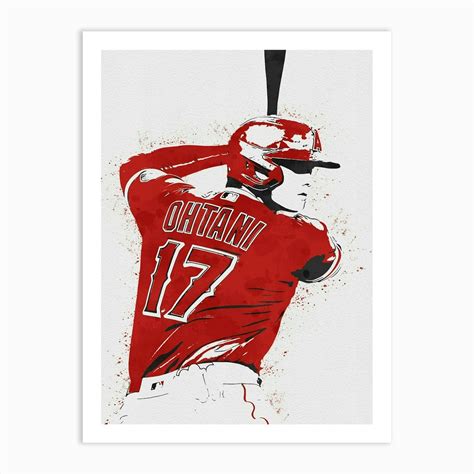 Shohei Ohtani Art Print by DoubleT - Fy