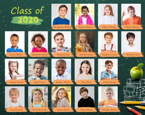 Instant Download Template School Class Photo, School Photo, School, Photo Template, Template ...