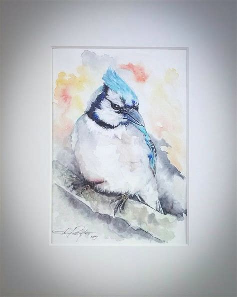 Blue Jay Original Watercolor - Etsy