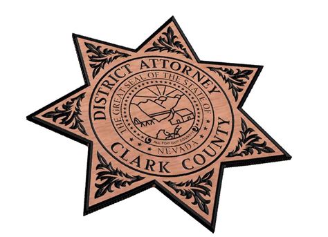 Clark County District Attorney Badge SVG - Etsy